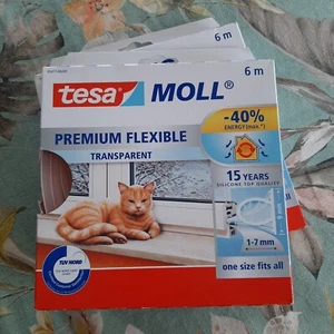 Tesamoll PREMIUM FLEXIBLE Selbstklebende Silikondichtung - Weiß, 2 Stück - Bild 1 von 2