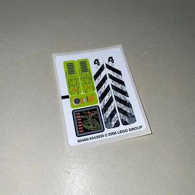 Lego Power Miners Original Unused Sticker Sheet from Claw Digger Set 8959 - Image 1 of 2