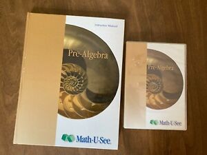Math U See Pre Algebra Instruction Manual and DVD  Homeschool