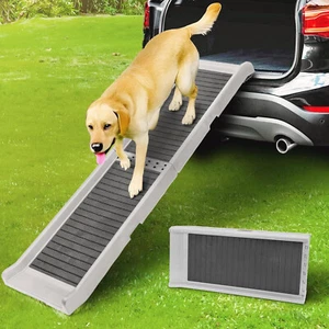 Rampa Auto Pieghevole per Cani Taglia Grande Antiscivolo 174x38 cm Max 136 kg - Foto 1 di 15