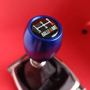 BLUE WEIGHTED 5SP JDM SHIFT GEAR KNOB for LANCER EVO Eclipse MIRAGE RALLIART ASX - Picture 1 of 6