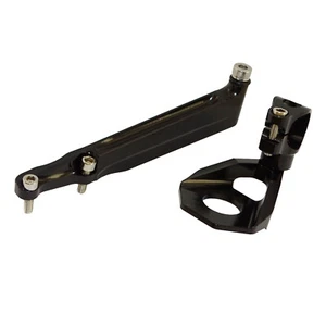 Black Front Steering Damper Stabilizer Bracket For HONDA CBR600RR F5 2005-2006 - Picture 1 of 9