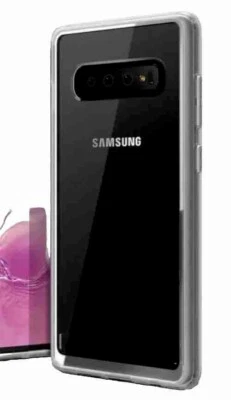 Diseño VRS iPhone Samsung Galaxy S10 Cristal [Funda Parachoques Cromo Transparente Delgada Foto 1 de 3