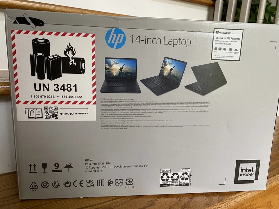 HP 14-dq0090tg 14" (128GB SSD, Intel Pentium Processor, 1.1 GHz, 4GB RAM)... - Image 1 of 1