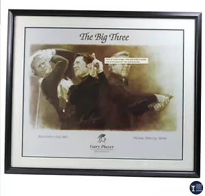 Palmer, Nicklaus & Player Signed 2003 Gary Player Invitational Print JSA LOA - Picture 1 of 14