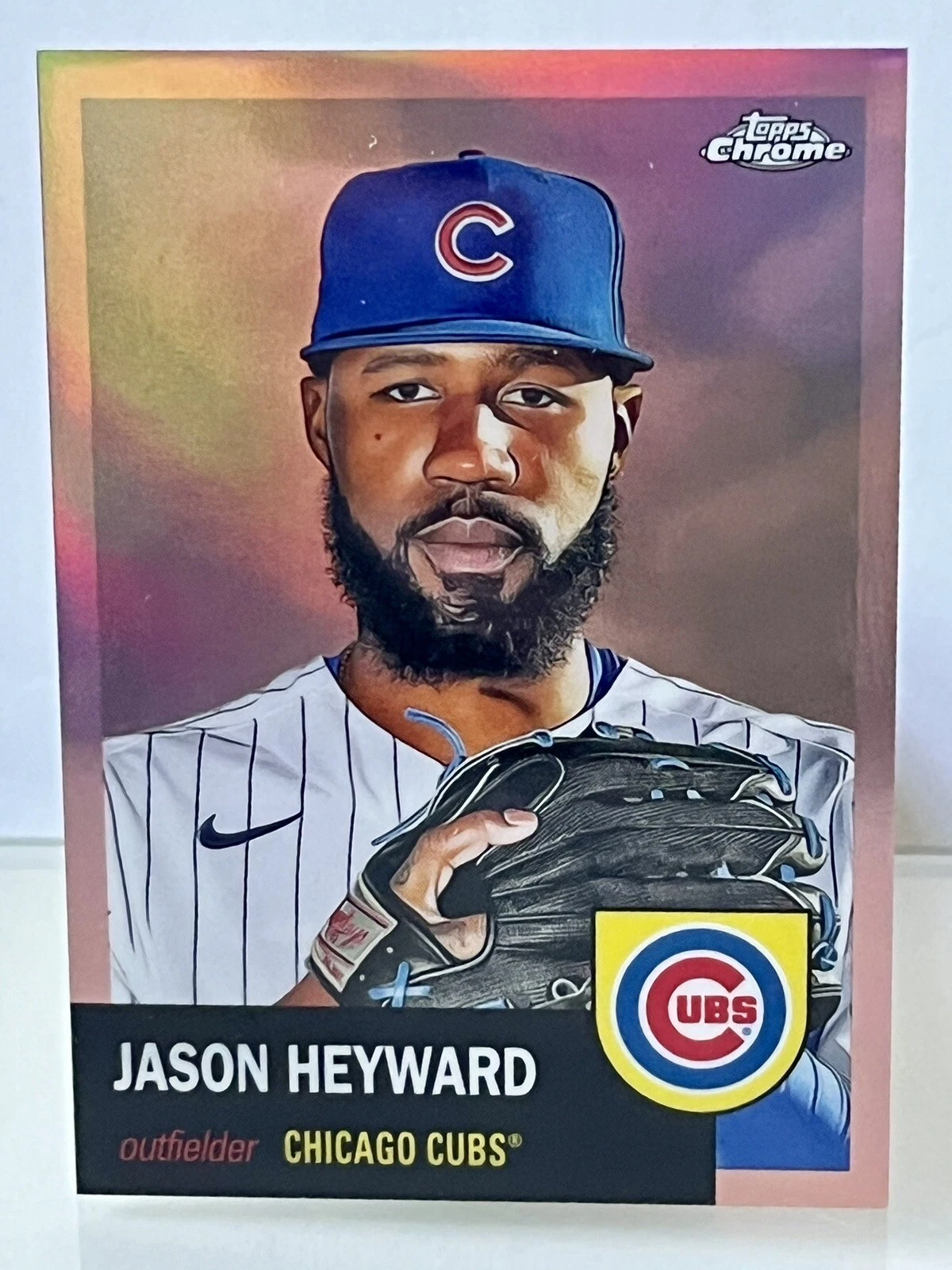 Jason Heyward 2022 Topps Chrome Platinum Anniversary Rose Gold Refractor /75