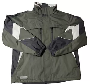 Free Country Men’s Medium Winter Jacket/Coat, Green/Black/Gray - Picture 1 of 11