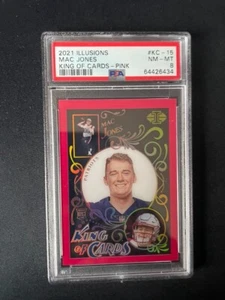 2021 Illusions King of Cards PINK Mac Jones /399 ROOKIE RC PSA 8 PATRIOTS - Bild 1 von 2