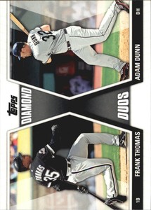 2011 Topps Diamond Duos Series 2 Baseball Card #DD7 Frank Thomas/Adam Dunn