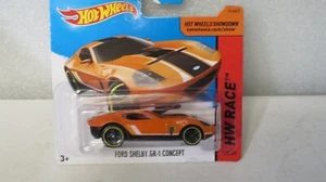 1/64 HOT WHEELS HW RACE FORD SHELBY GR-1 CONCEPT ORANGE TRACK STARS SHORT CARD - Bild 1 von 3