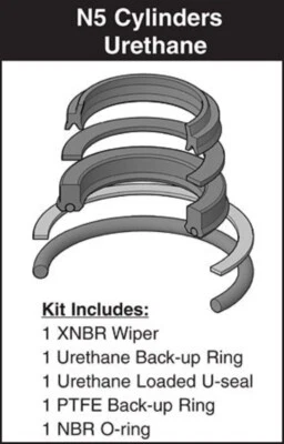 SEAL & CYLINDER SOURCE,INC. Hydro-Line Cylinders 1-3/4" x ALL HR5 Rod Seal Kit SKN5-660-P-14 (URETHANE)