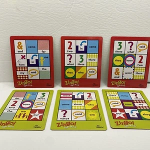 Zingo! Sight Words Game, Grades Pre-K-1 by ThinkFun Parts Only 6 Zingo Cards - Picture 1 of 6