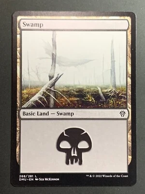 Swamp 268/281 Common Land Dominaria Magic Card MTG 2022 NonFoil   - Image 1 of 2