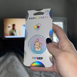PopSockets PopGrip Phone Grip & Stand Cheeky Corgi Dog Puppy Kawaii USA-made NEW - Picture 1 of 4