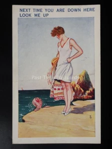 Fred Buchanan RARE c1930's M&L SAMPLES PC Seaside Theme NEXT TIME YOU ARE HERE.. - Picture 1 of 2