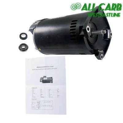 B2840 Square Single Speed Pool Pump Motor and Seal Kit 2.5HP 3450RPM 230V - Image 1 of 4