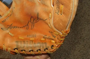Wilson Ganzleder Teen Jugend Baseball Handschuh RHT A2260 Tommy John Autogramm - Bild 1 von 6