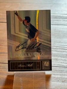 2007 Donruss Elite Extra Edition #142 Beau Mills Drafted By Cleveland Auto Card - Imagen 1 de 11