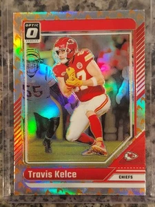 2024 Donruss Optic Travis Kelce Kansas City Chiefs Flame Emoji SP Case Hit - Picture 1 of 2