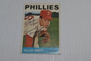 DALLAS GREEN #464 1964 TOPPS PHILLIES - SIGNED  (UKQ18) - Picture 1 of 3