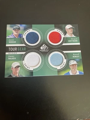 2014 SP Game Used Edition - Tour Gear Quads Jason Kokrak, Russell Henley, Morgan - Image 1 of 4