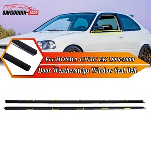 2pcs Window Weather Strip Car Glass Strip Sealing For HONDA CIVIC EK 1996-2000 - Foto 1 di 8
