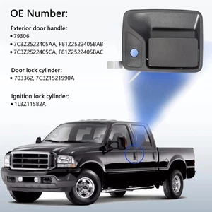 Maniglia Porta con Serratura e Cilindro Accensione, per Ford F-250 F-350 Super Duty Tr... - Foto 1 di 8