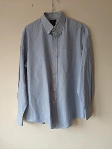 Dockers Blue Striped Button-Up Shirt Long Sleeve Large - Picture 1 of 6