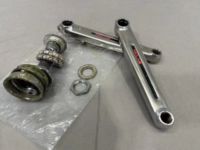 Vintage Redline Flight Cranks Single Pinch 180mm Chrome - Image 1 of 4