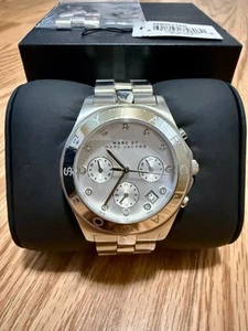 Marc Jacobs Blade SS Chronograph Bracelet Women's Watch - MBM3100 - Picture 1 of 3