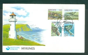 Faroe Islands. 1978 FDC. Cachet, Lighthouse,. Mykines. Scott#31-32-33-34. - Picture 1 of 1