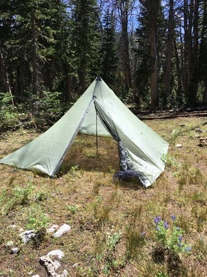 Dyneema Teepee Tent Bear Paw Wilderness Designs Luna 4 Olive - Image 1 of 3