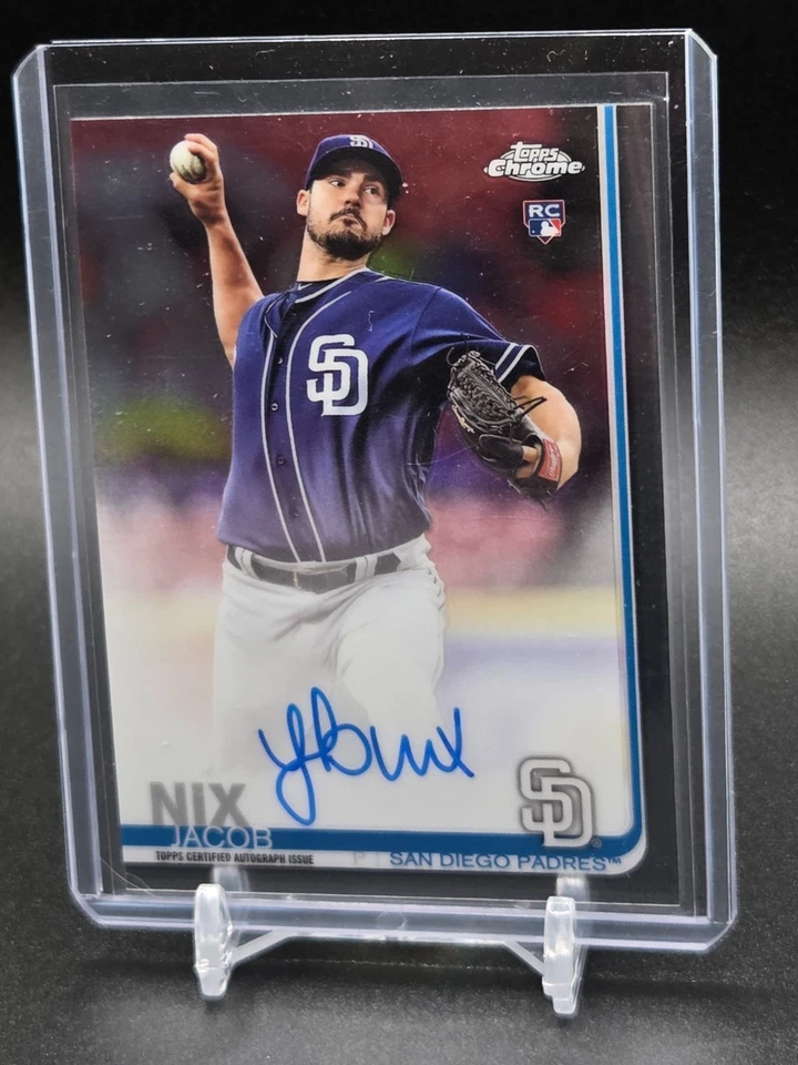 2019 Topps Chrome - Rookie Autographs Jacob Nix #RA-JN (AU, RC) - Image 1 of 2
