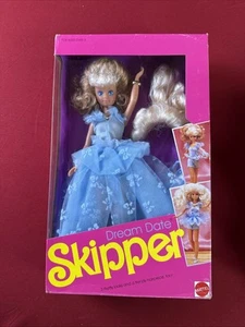 Barbie 1990 Dream Date Skipper Doll - Mattel 1075 - Picture 1 of 6
