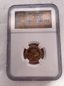 2009 D 1C Lincoln Bicentennial SMS Bronze Cent Presidency NGC MS 67 RD - Picture 1 of 6