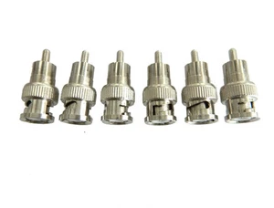 RCA macho a BNC macho Conectores de audio Convertidores 6 paquete US Vendedor 4076-6 - Imagen 1 de 2