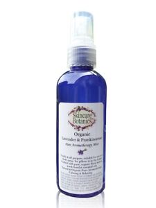 Organic & Natural Aromatherapy Lavender & Frankincense Room/ Body/ Pillow Spray