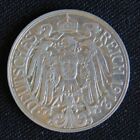 1912 D Deutsches Reich 25 Pfennig (G3)