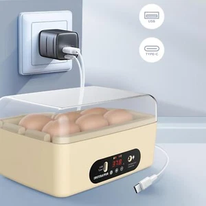 Mini Egg Incubator Automati Digital Poultry Egg Hatcher Egg Candler Hatching - Picture 1 of 13