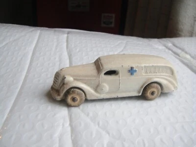 Camión ambulancia Barclay vintage de metal aguanieve blanco en buen estado. ¡MIRA! Foto 1 de 3