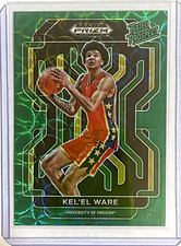 2022 Prizm NBA Draft Picks Kel’el Ware Rated Prospect Green Scope Choice /8