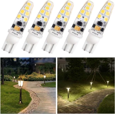 PYJR T10 Wedge Base Led Bulbs 12V Low Voltage Landscape, Ac/Dc 12V, 2W 200Lm - Image 1 of 4
