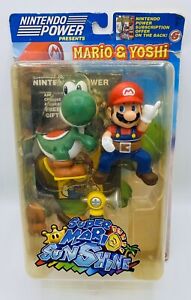 Super Mario Sunshine Mario and Yoshi Figure Nintendo Power Rare NEW