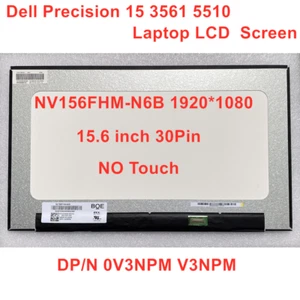 For Dell Precision 15 3561 5510 Laptop LCD Screen 30Pin  NO Touch NV156FHM-N6B  - Picture 1 of 4
