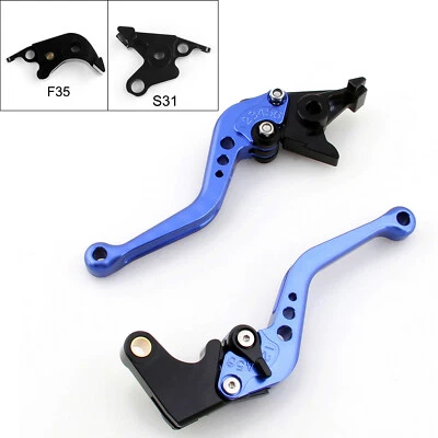 Short Brake Clutch Levers Fit For Suzuki B-King 2008-2011 Blue H0 - Image 1 of 2