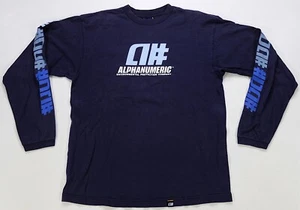 Rare Vintage Alphanumeric Environmental Protection Company LS T Shirt 2000s SZ M - Picture 1 of 11