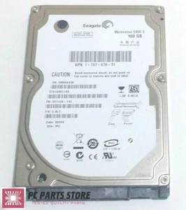 Seagate ST9160821AS 2.5" SATA 160GB HARD DRIVE DATE 08096 100398689 REV C PARTS - Picture 1 of 5