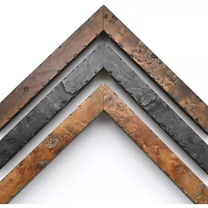 Rustikales gegrattes Holz Bilderrahmen dünn Distressed Burl Wohnkultur 5x7 8x10 11x14 - Bild 1 von 9