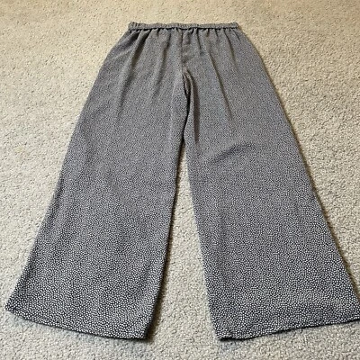 Pantalones Michael Kors Pierna Ancha Para Mujer’s M Cortos Azul Marino Blanco Bolsillos Playa Boho City Foto 1 de 4