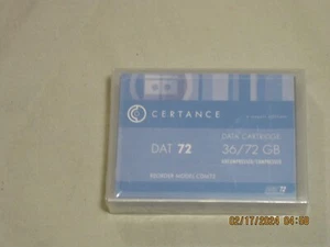 SEALED NEW CERTANCE DAT 72 DATA CARTRIDGE 36/72 GB RECORDER MODEL CDM72 JAPAN - Afbeelding 1 van 2